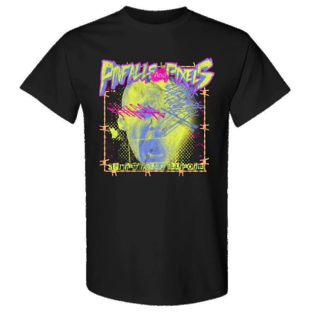 Pinfalls And Pixels Pink And Yellow Shirt